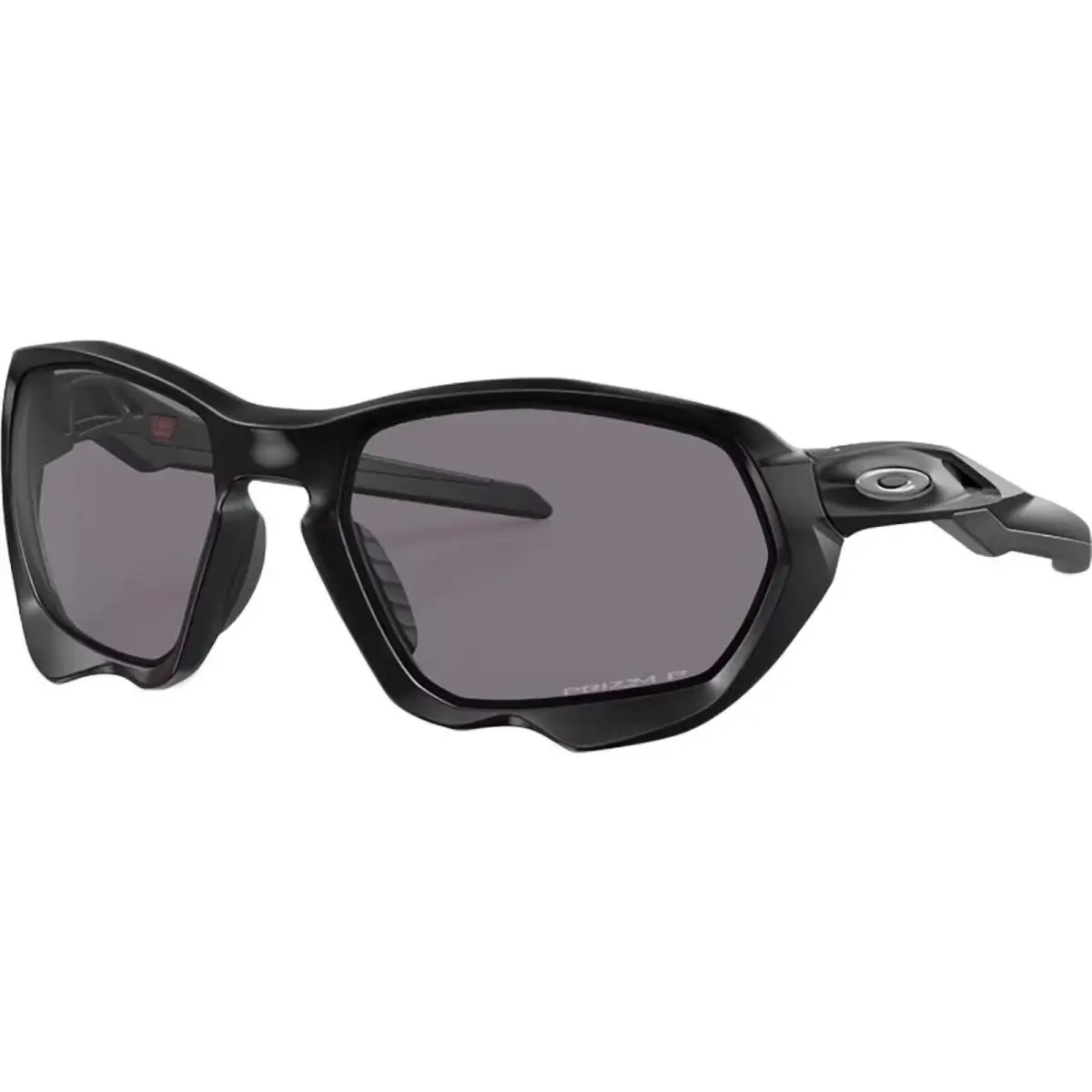Oakley Men`s Plazma Prizm Polarized Matte Black/prizm Grey One Size Sunglasses - Matte Black/Prizm Grey, Frame: Black, Lens: Grey