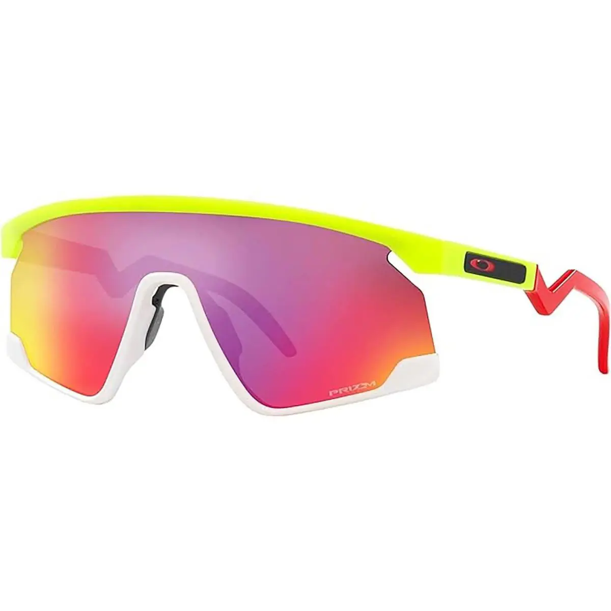 Oakley Mens Bxtr Prizm Retina Burn/prizm Road One Size Sunglasses - Retina Burn/Prizm Road, Frame: Black, Lens: Multi