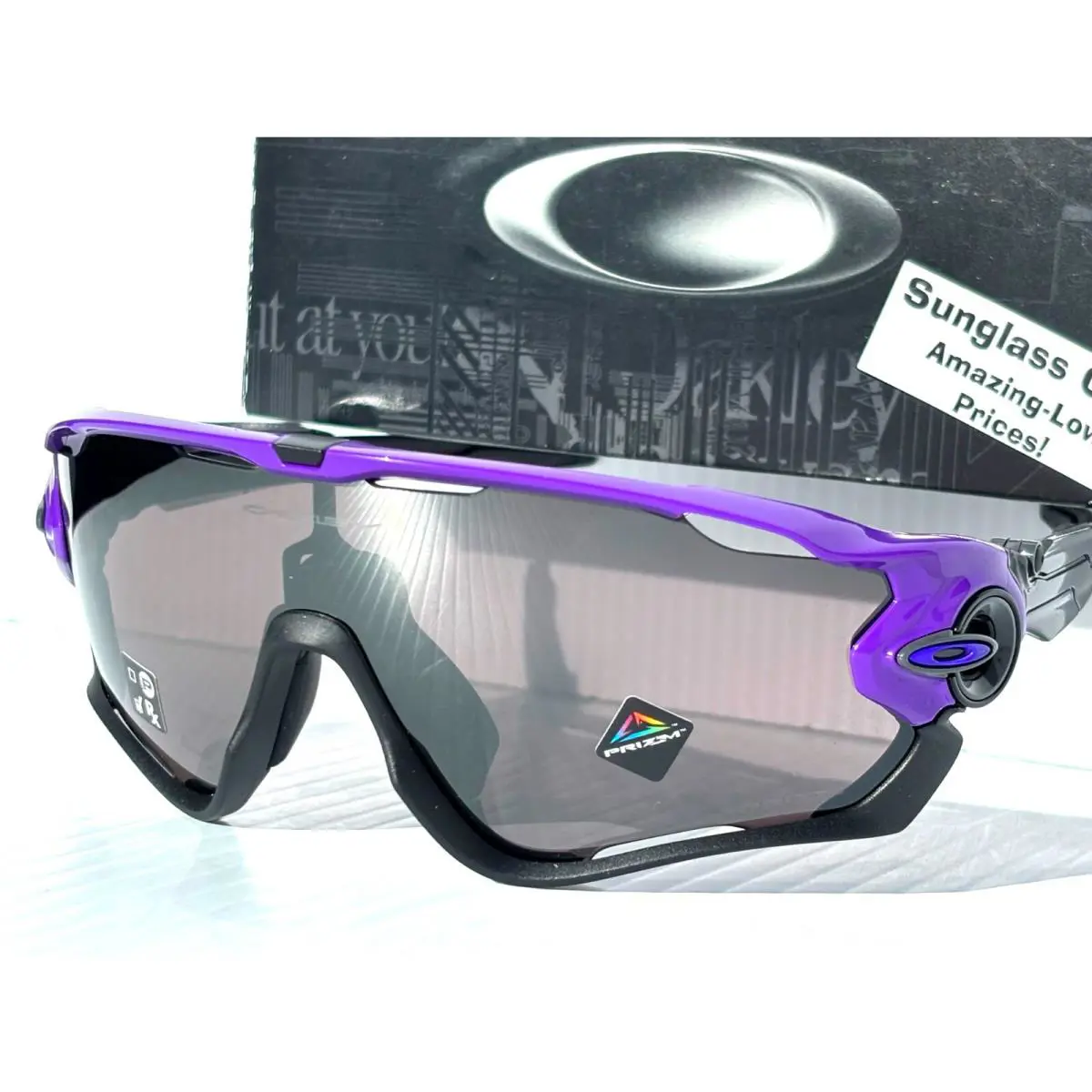 Jawbreaker Electric Purple Prizm Black Iridium Lens Sunglass 9290-47 by Oakley