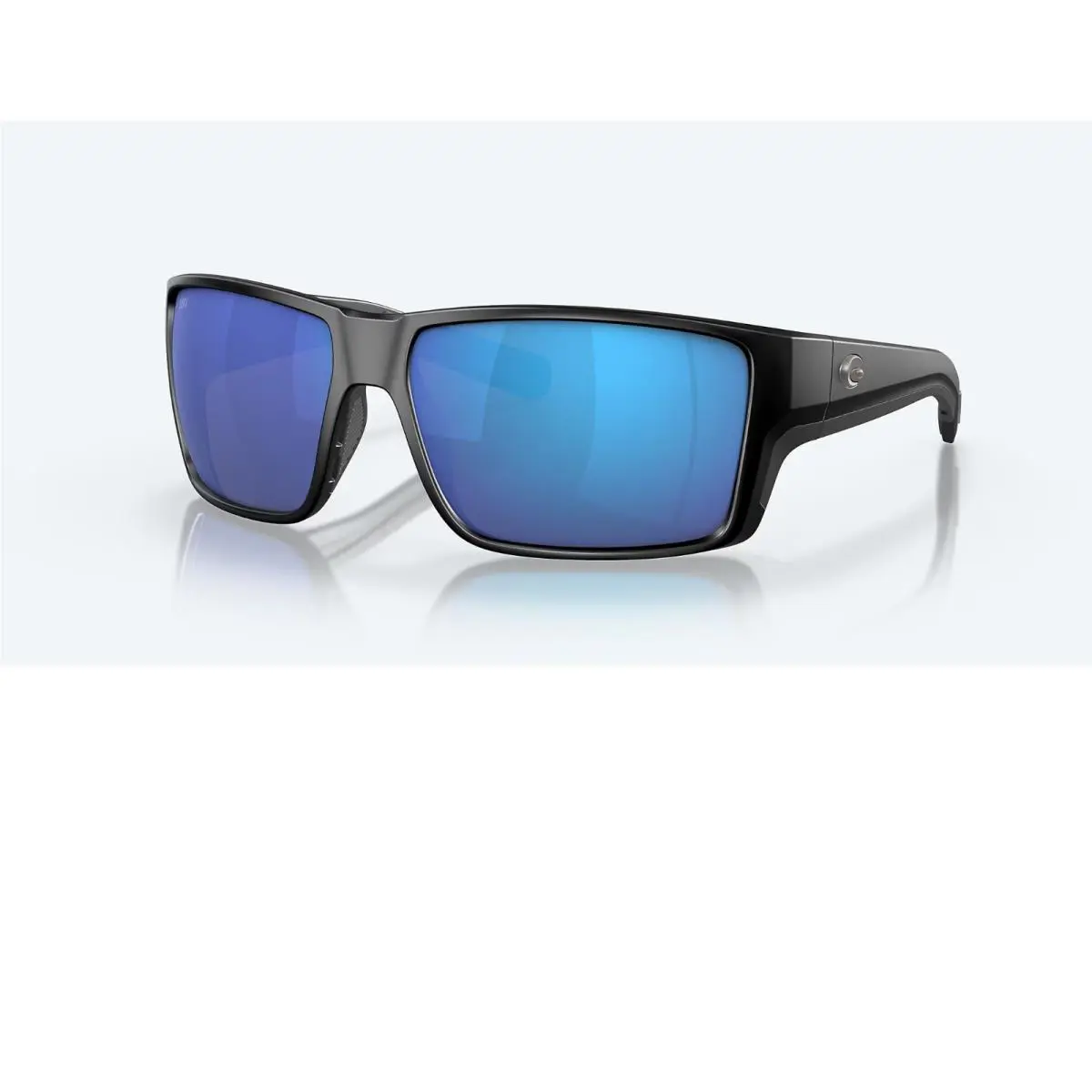 Costa Del Mar Reefton Pro Sunglasses Black w/ Blue Mirror Polarized Glass Lens