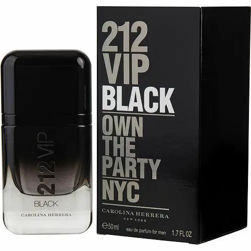 212 Vip Black by Carolina Herrera 1.7OZ / 3.4OZ Edp Spray Men Box
