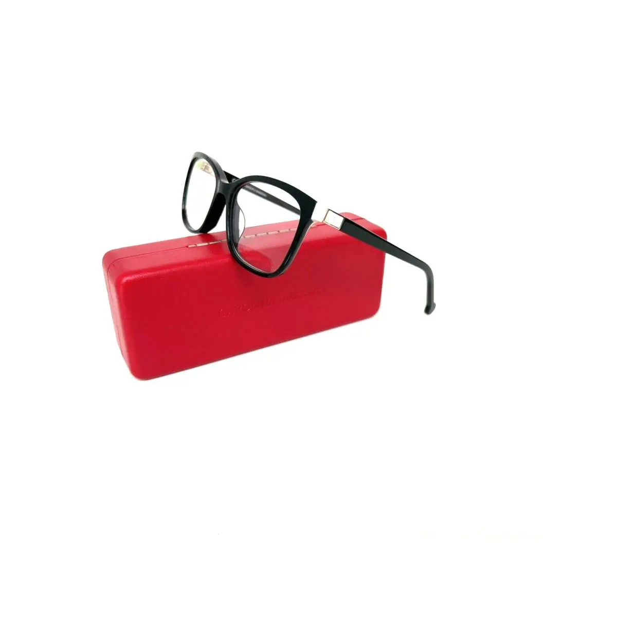 Carolina Herrera Frames VHE874V 06WT 51 16 135 Black White Acetate Glasses