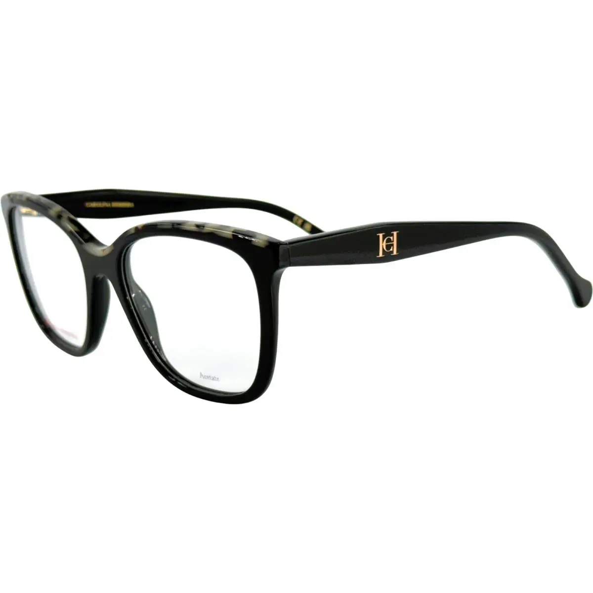 Carolina Herrera HER0146 Women`s Plastic Eyeglass Frame 0WR7 Black Havana 52-18