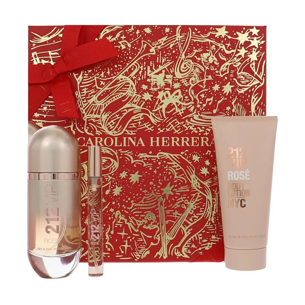 212 Vip Rose  Gift Set For Women 3 Piece Set For Women: 2.7 by Carolina Herrera
