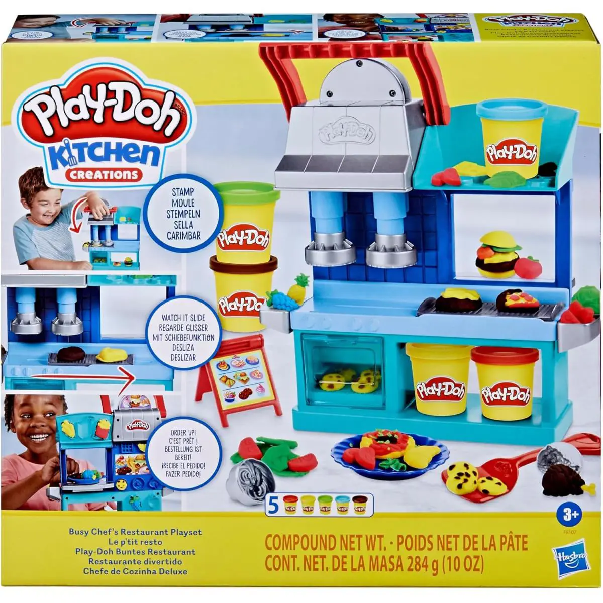 Play-doh Kitchen Creations Busy Chef`s Restaurant Playset Medium No Color