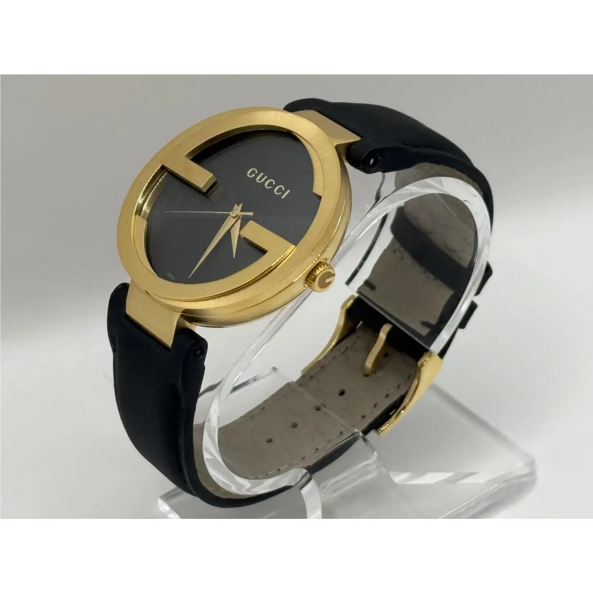 Gucci YA133208 Interlocking Grammy Special Edition Men`s 42mm Black Watch