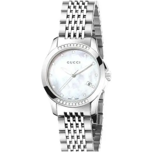 Gucci YA126510 G-timeless Diamond Mother of Pearl Dial Women`s Watch 950