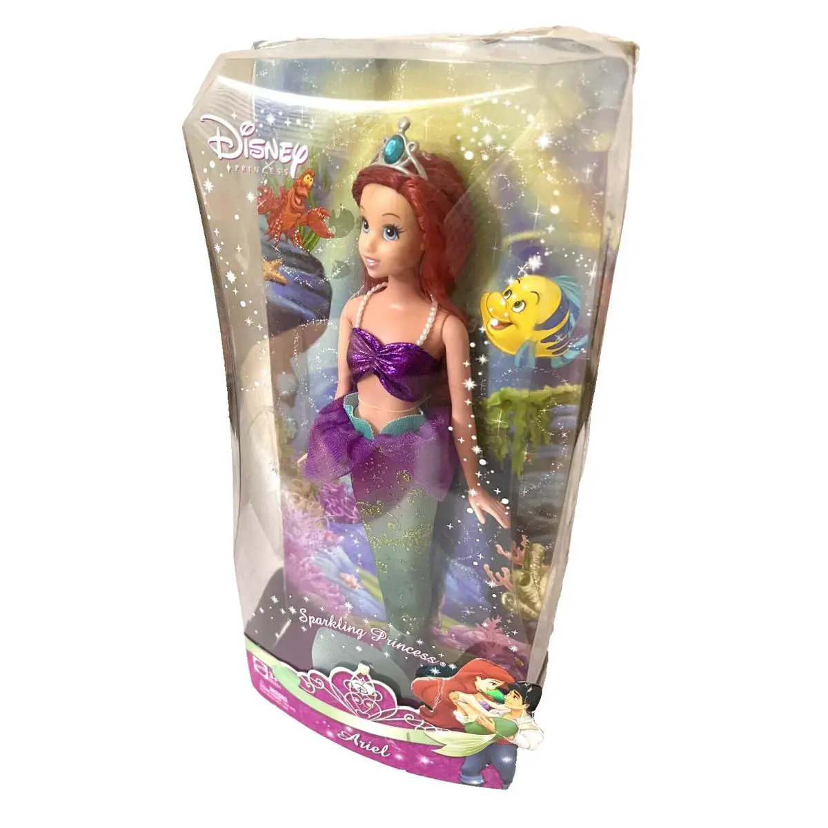 Disney Ariel Sparkling Princess Doll Little Mermaid Figure Mattel