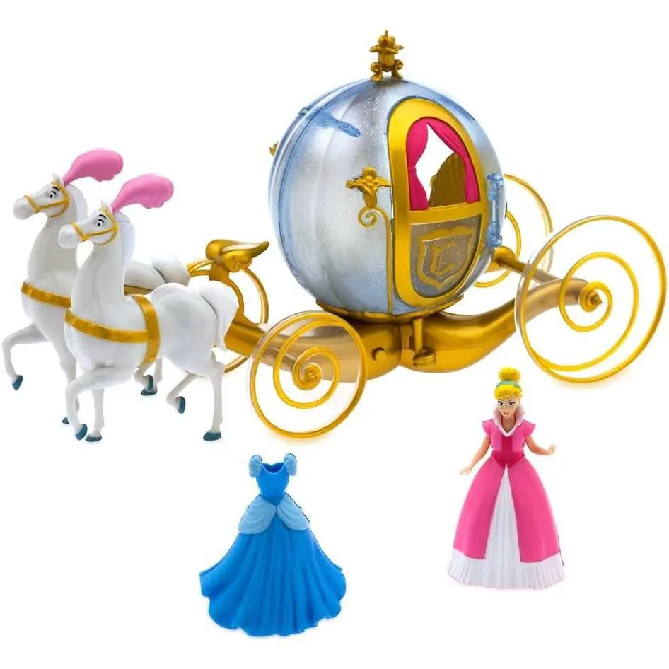 Disney Store Action Toys Cinderella Doll Horse and Carriage Play Set