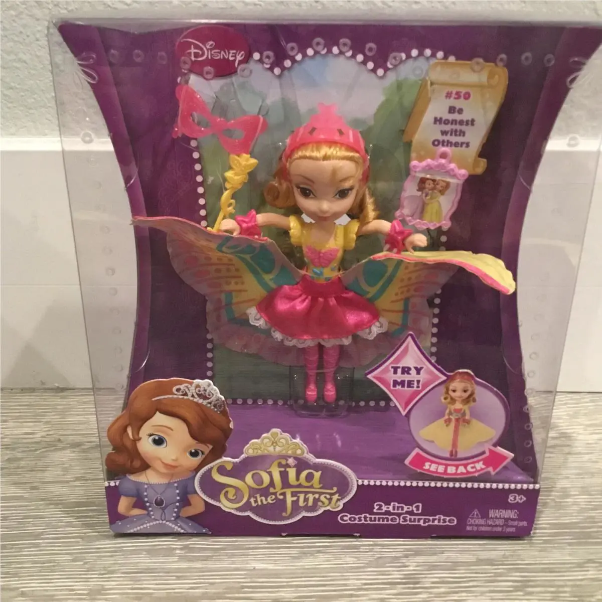 Disney Sofia The First Princess Amber 2 In 1 Costume Surprise Mattel 2013