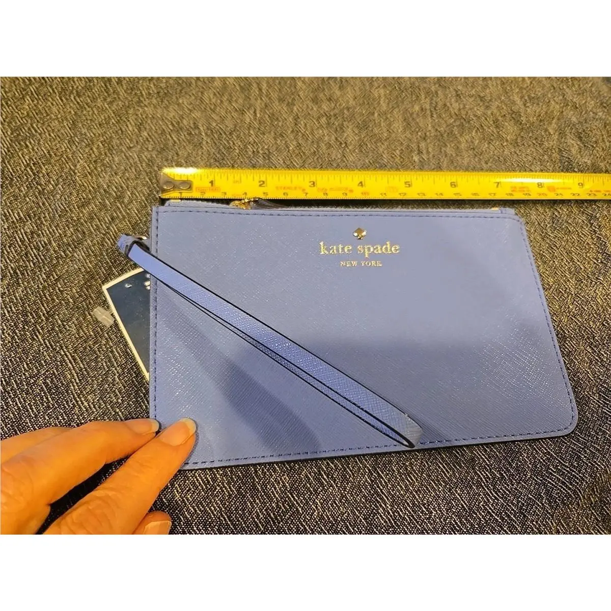 Kate Spade Leather Wristlet Wallet Purse Style PWRU4204 Blueberry