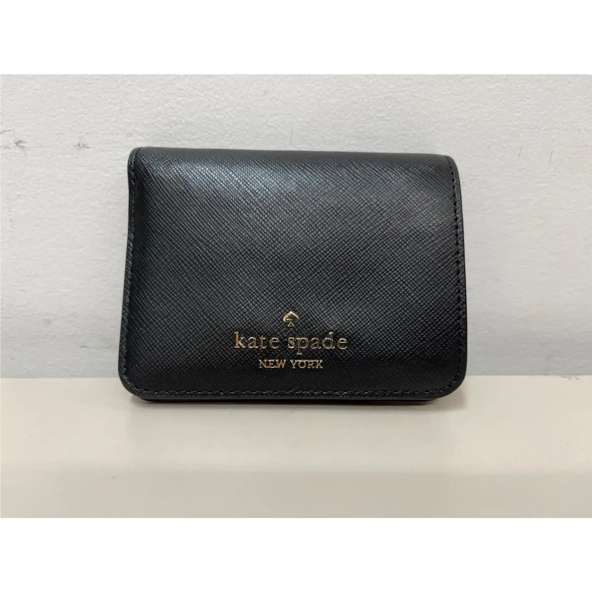Kate Spade Madison Saffiano Leather Small Bifold Wallet Black KC581