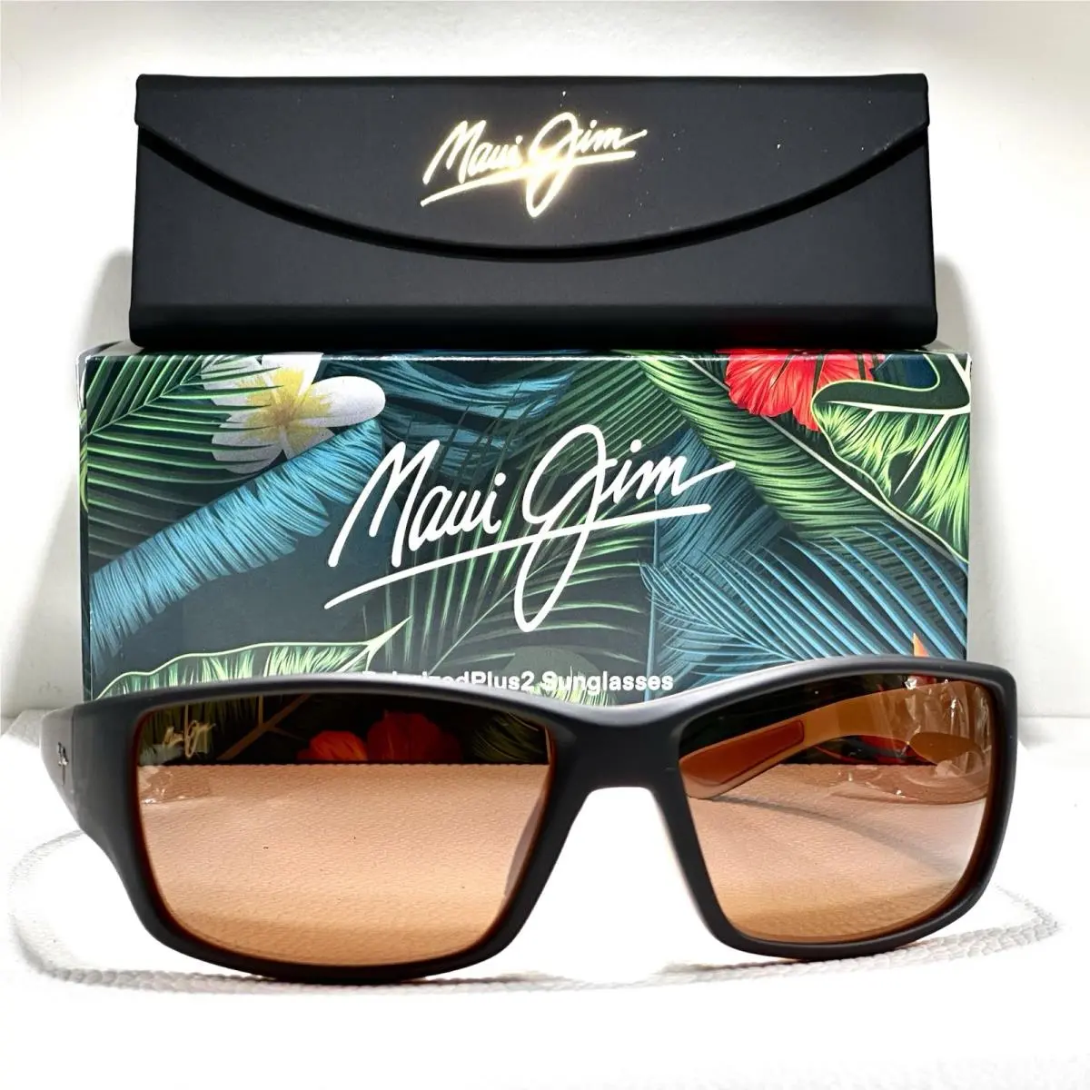 Maui Jim Local Kine MJ810-25MC Black with Cream Hcl Polarized Sunglasses