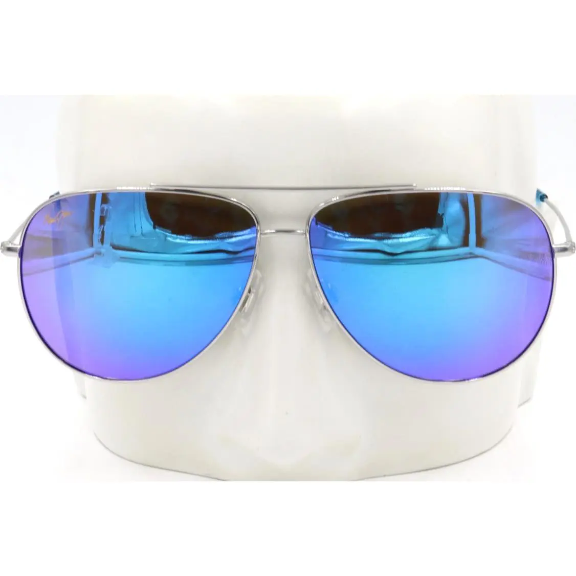 Maui Hau‘oli XL Jim Hau Oli XL Aviator Blue Hawaii Sunglasses MJ0674S-003 / B674-17B