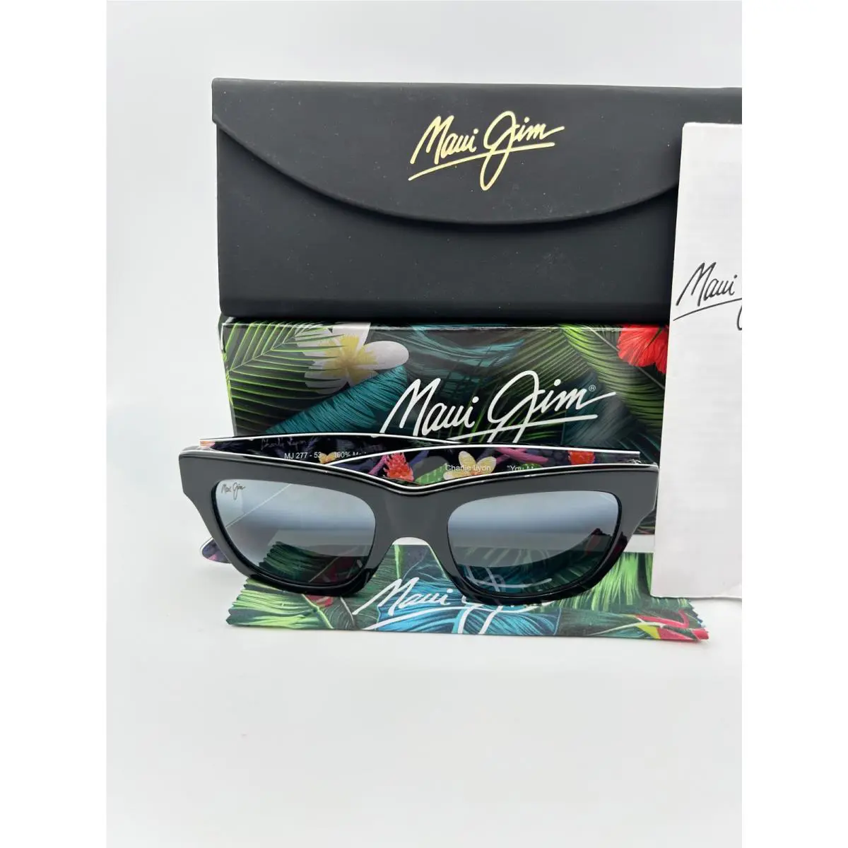 Maui Jim Polarized Sunglasses MJ 277 53 You Move Me Black Grey Charlie Lyon Ltd