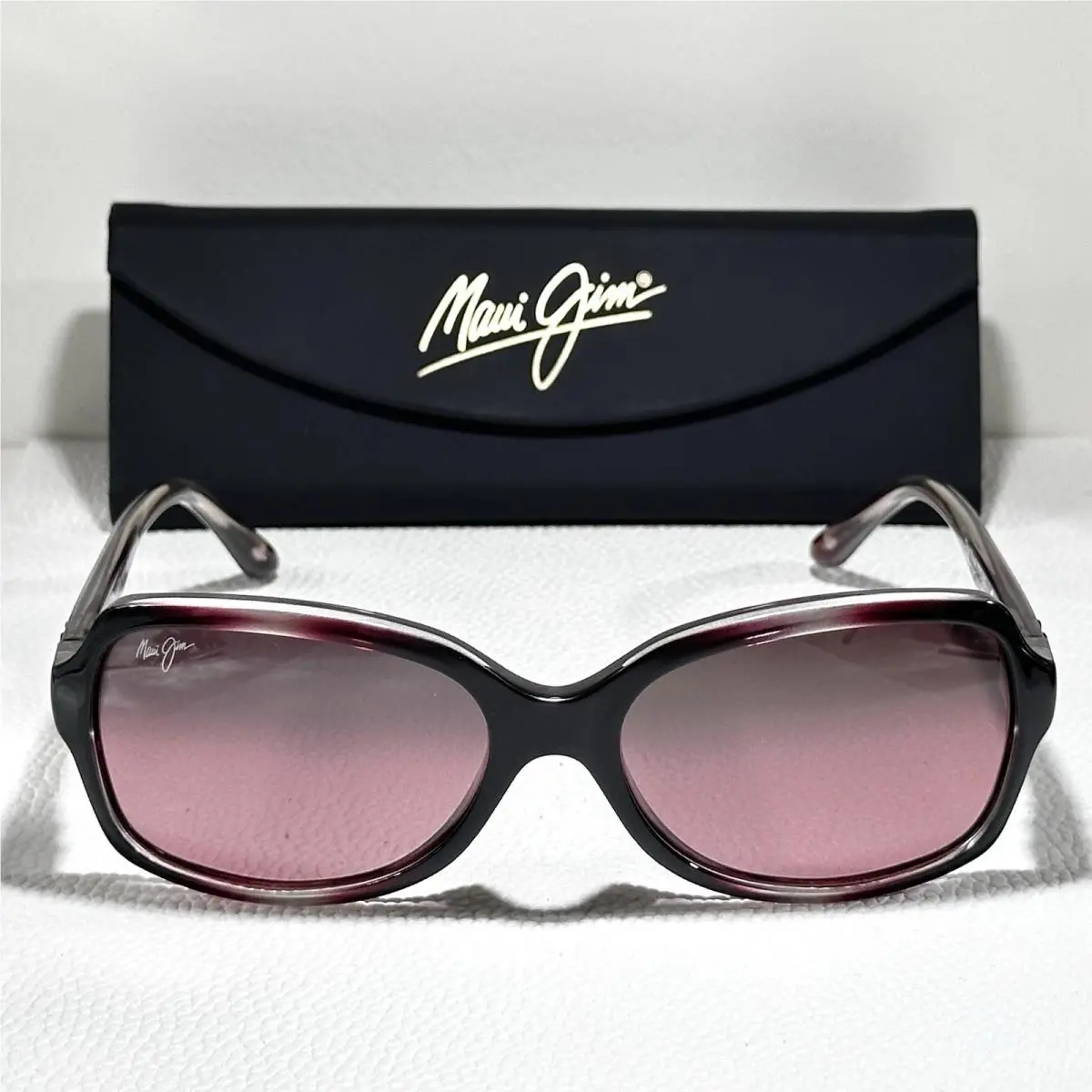 Maui Jim Polarized Sunglasses MJ700 07C Cloud Break Black Burgundy Maui Rose