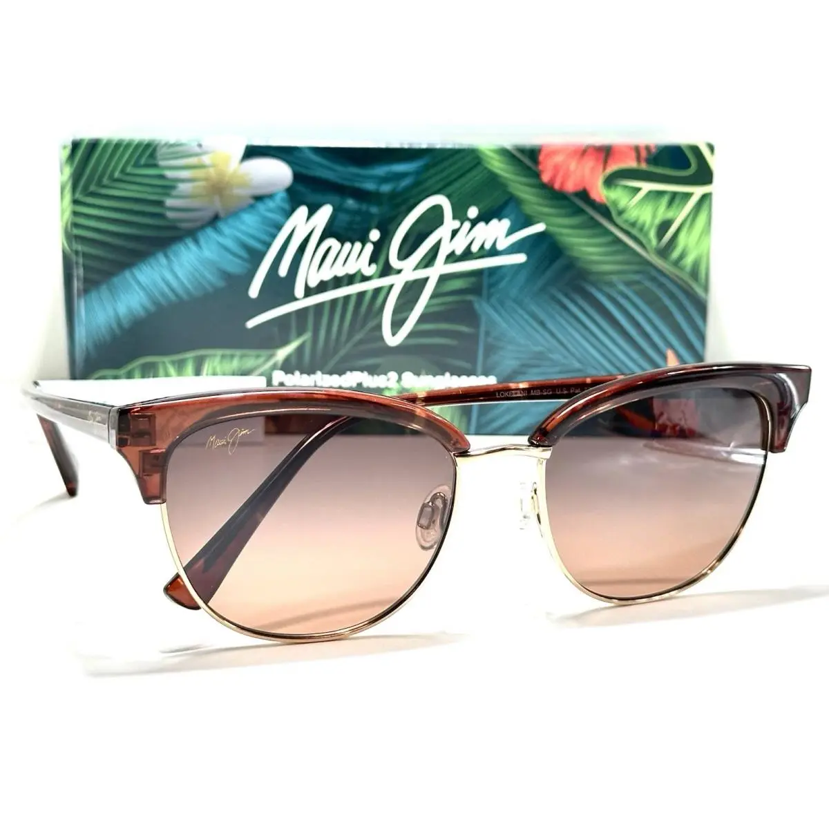 Maui Jim Sunglasses MJ 825-10 55-18-140 Lokelani Tortoise with Gold