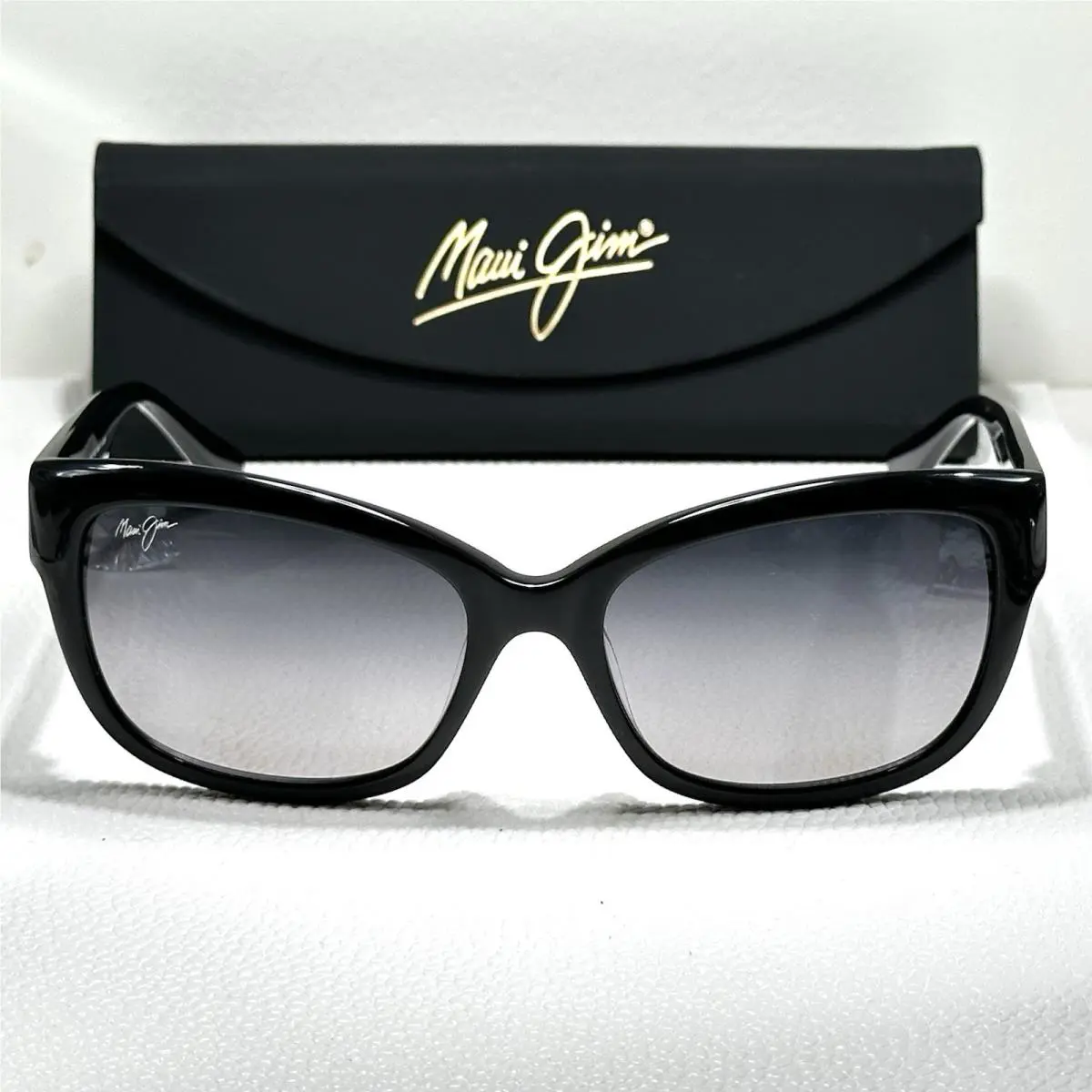 Maui Jim Polarized Sunglasses MJ 768-02 Plumeria Black Neutral Grey