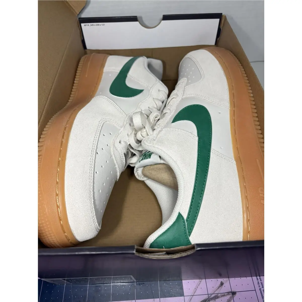 Nike shoes - Nike Air Force 1 - Air Force - FQ8714-001 - White, Manufacturer: Phantom/Malachite/Gum Yellow 6