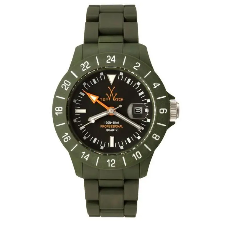 Toy Watch JET01HG Unisex Hunter Green Jet Lag Plasteramic 40mm Watch F1603 by ToyWatch