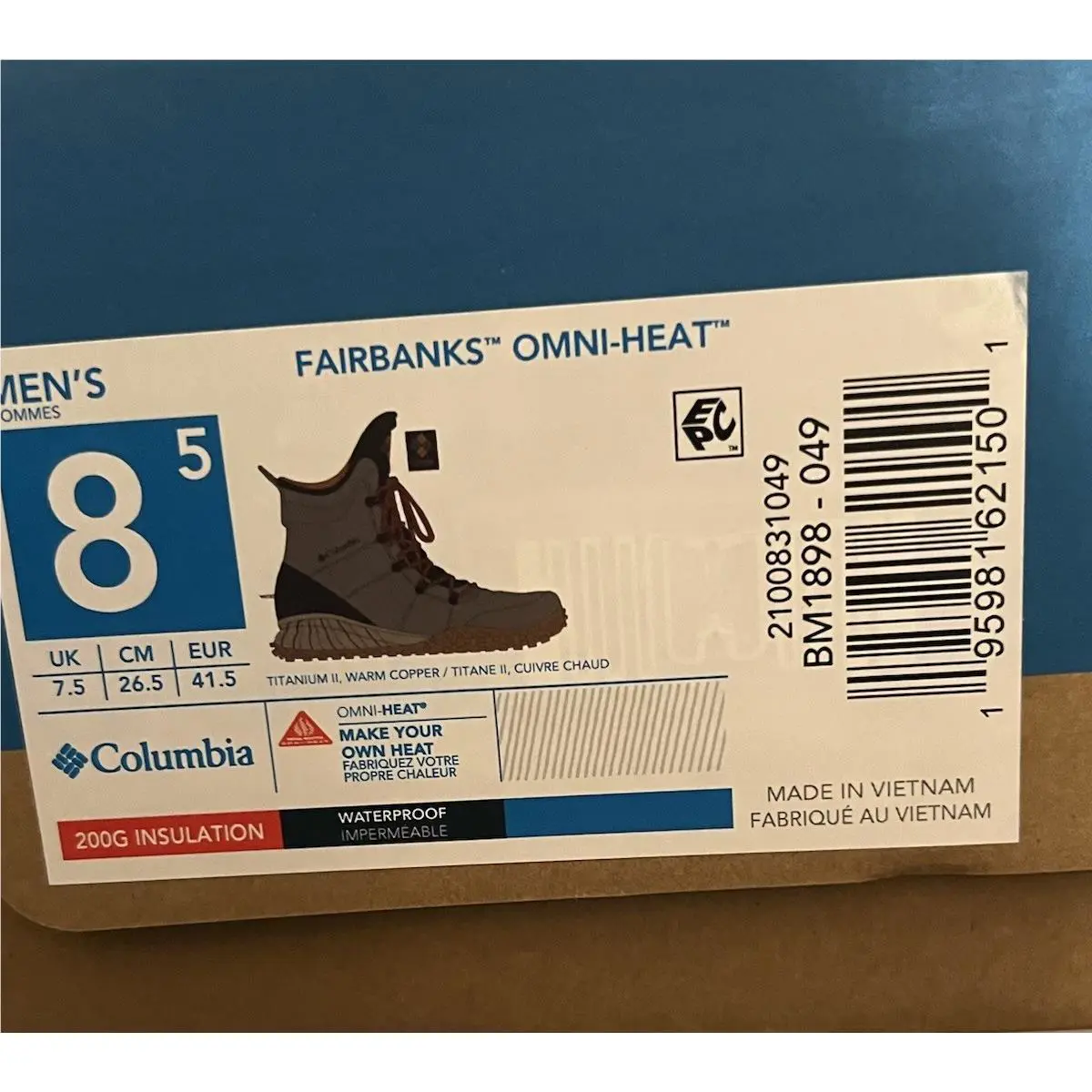 Columbia shoes - Columbia Fairbanks Omni-Heat - Fairbanks - Titanium Gray (UPC: 0195981621501) 4