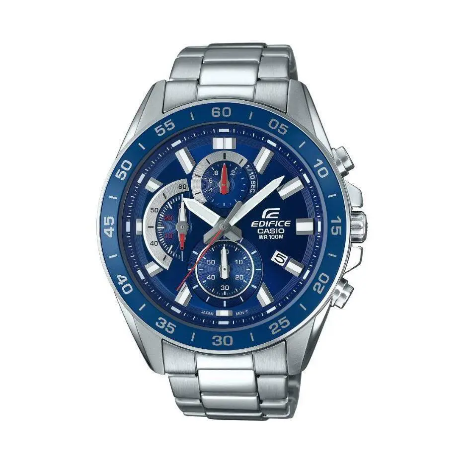 Casio Edifice EFV550D-2A Slim Three Hand Analog Quartz 100m Men`s Watch