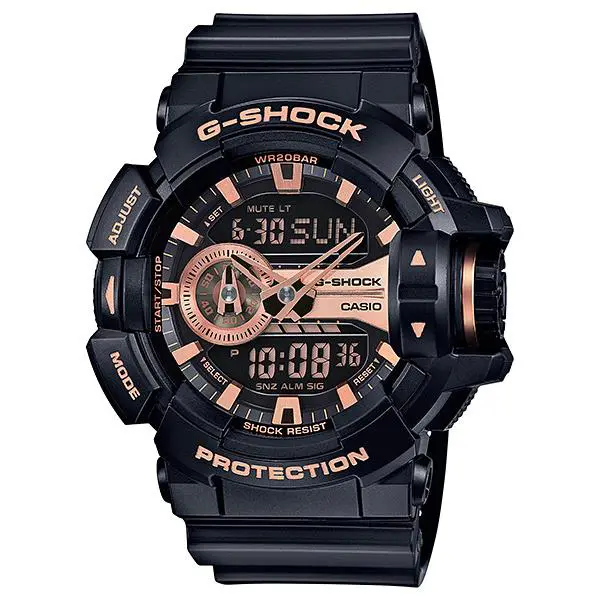 Casio XL G-shock Quartz Sport Watch GA-400GB-1A4 GA-400 Series