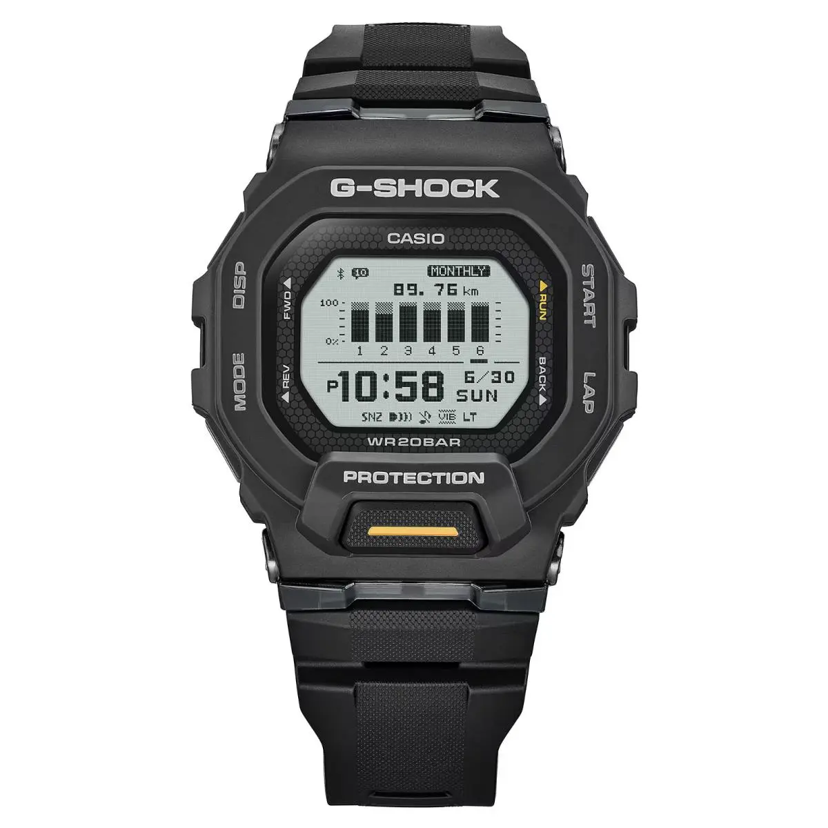 G-shock Power Trainer Bluetooth Black Watch GBD200-1A1 by Casio