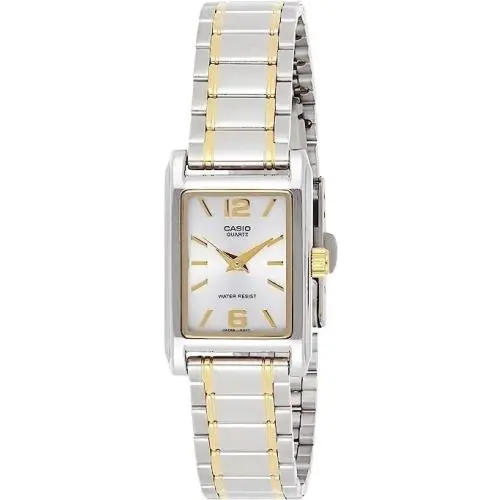 Casio LTP-1235SG-7A Two-tone Gold Stainless Steel Analog Ladies Casual Watch