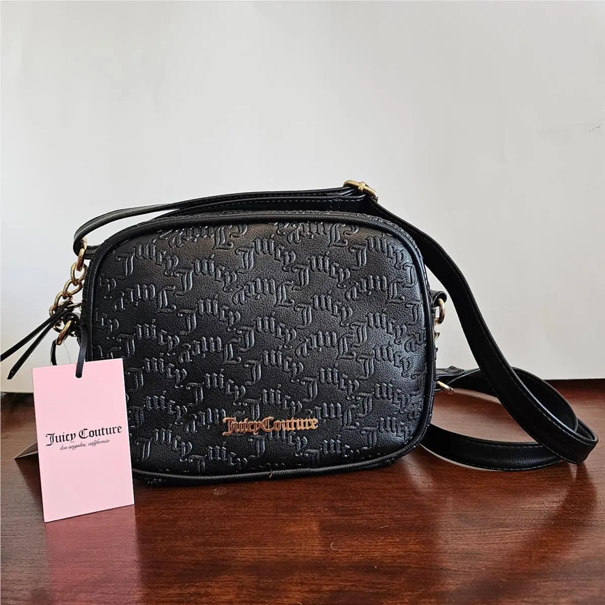 Juicy Couture Bestseller Camera Crossbody Bag Black Liquorice
