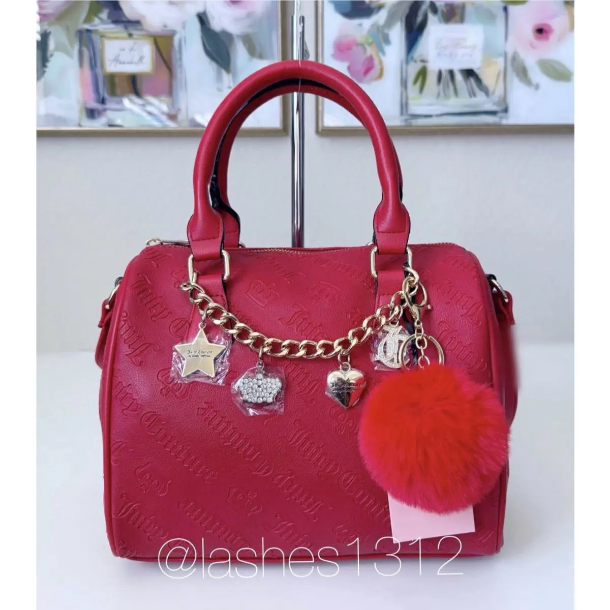 Juicy Couture Bag Not Your Babe Satchel - Red