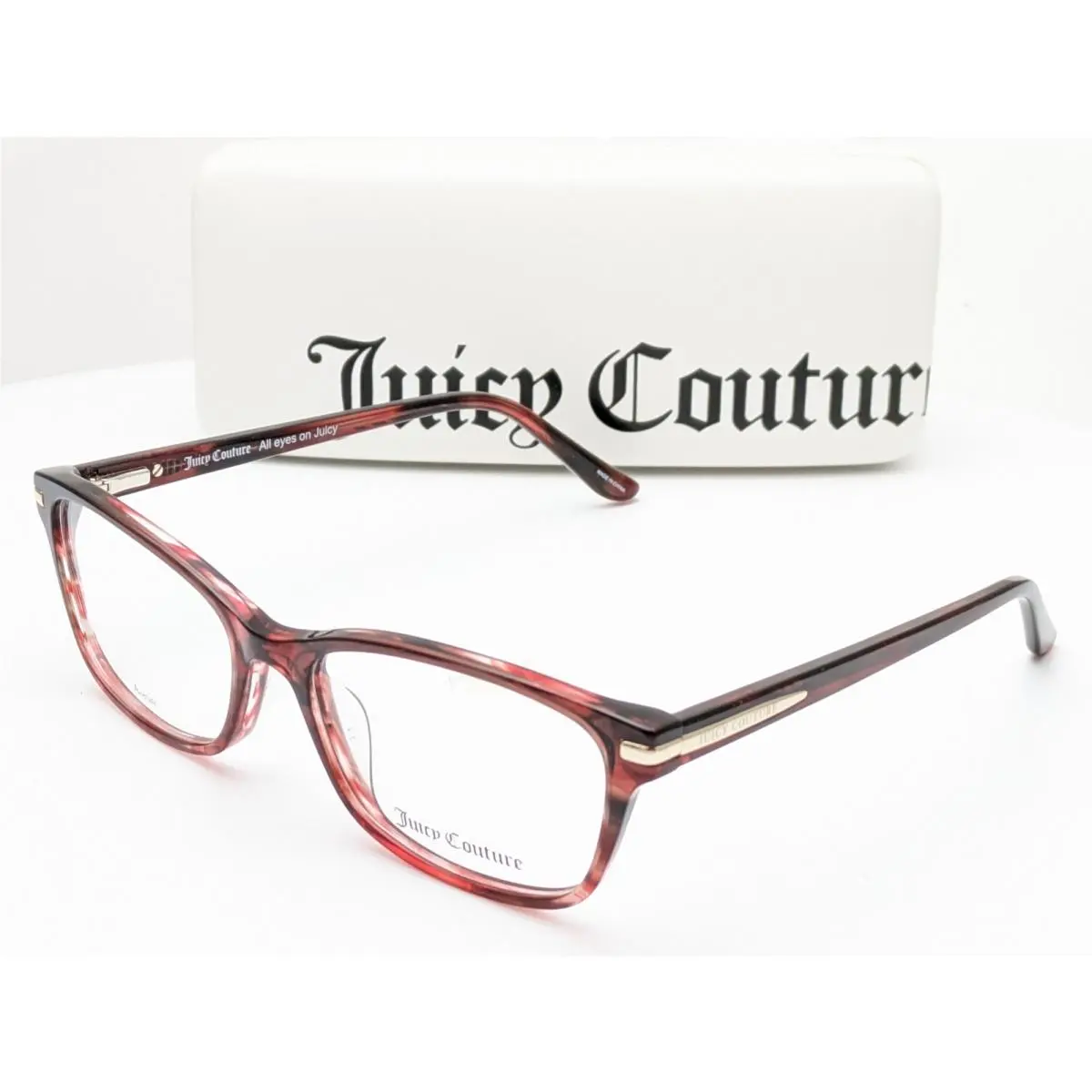 Juicy Couture JU 234/G K4G Square Havana Gold Womens Eyeglasses Frames 55-17-140