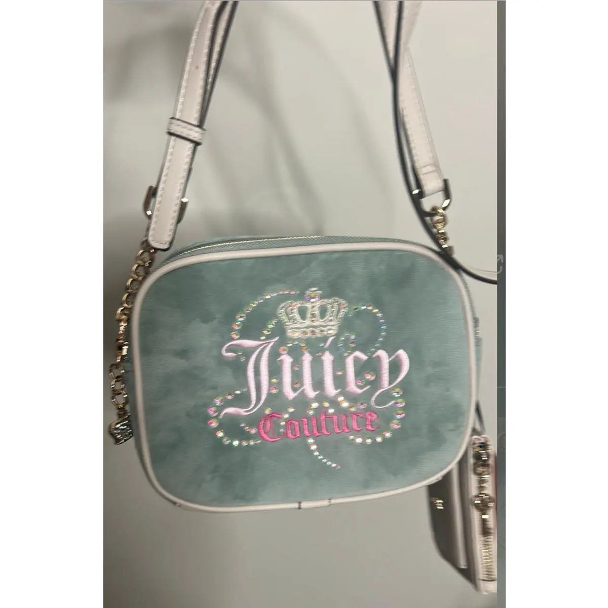 Juicy Couture Crossbody Purse W/small Hanging Coin Purse Charm
