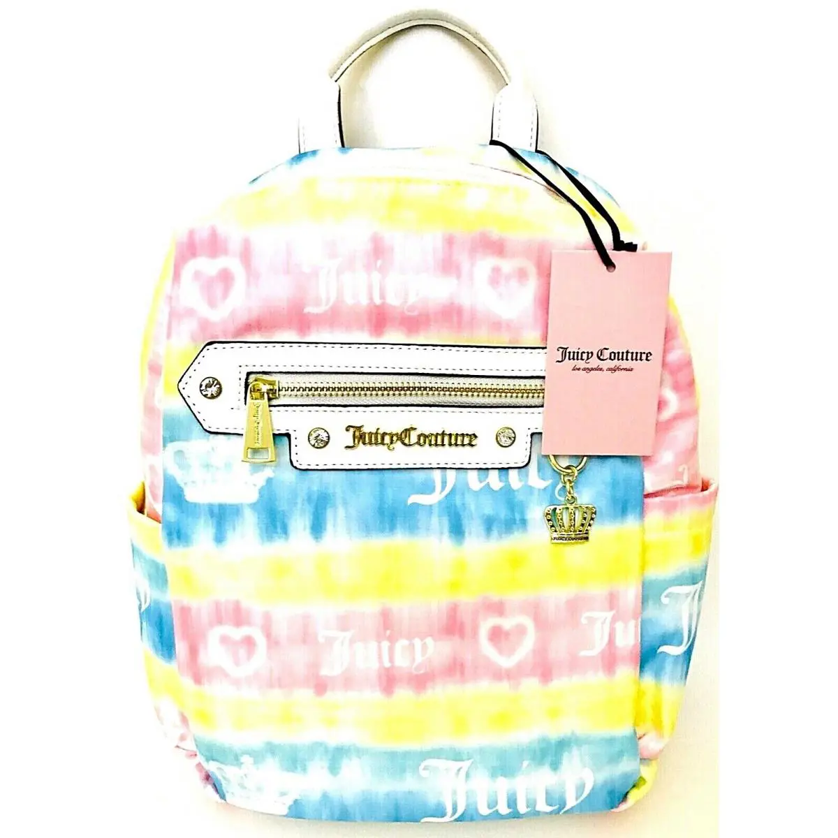 Juicy Couture Tie Dye Logo Tie Light Backpack 10 L X 3.5 W X 12 H