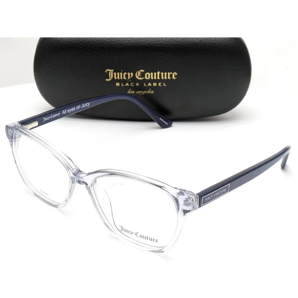 Juicy Couture Black Label JU 218 Pjp Blue Women`s Eyeglasses Frames 52-15-140
