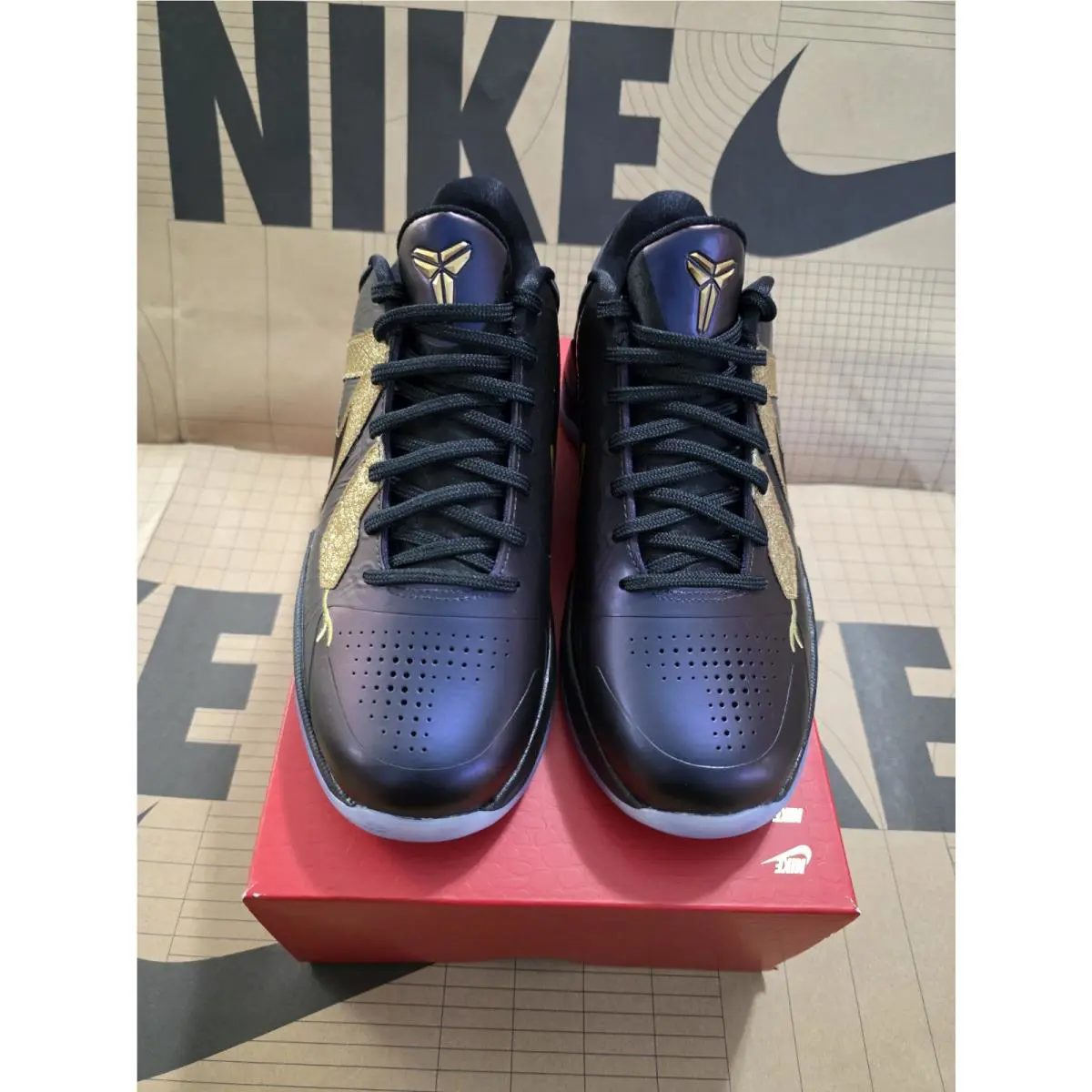 Nike shoes - Nike Kobe V Protro - Kobe Protro - HM3753-500 - Eggplant Black Metallic Gold (UPC: 197861873666) 1