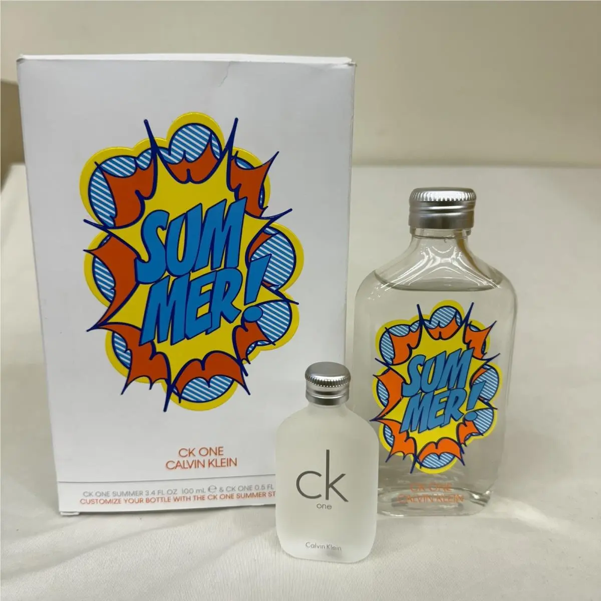 Calvin Klein CK One Summer Edt Spray 100ml and CK One Edt Splash 15ml Mini Set
