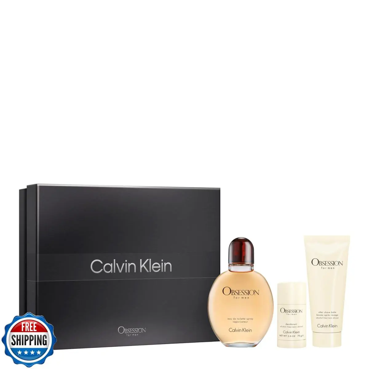 Calvin Klein Obsession Eau de Toilette For Men Trio Gift Set