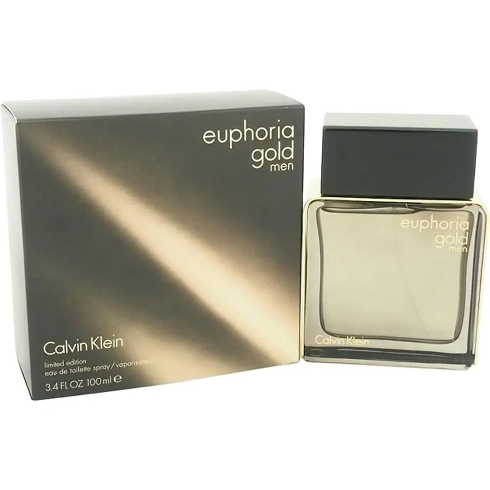 Men Euphoria Gold by Calvin Klein 3.4 Oz- 100ml Edt Spray /nib//rare