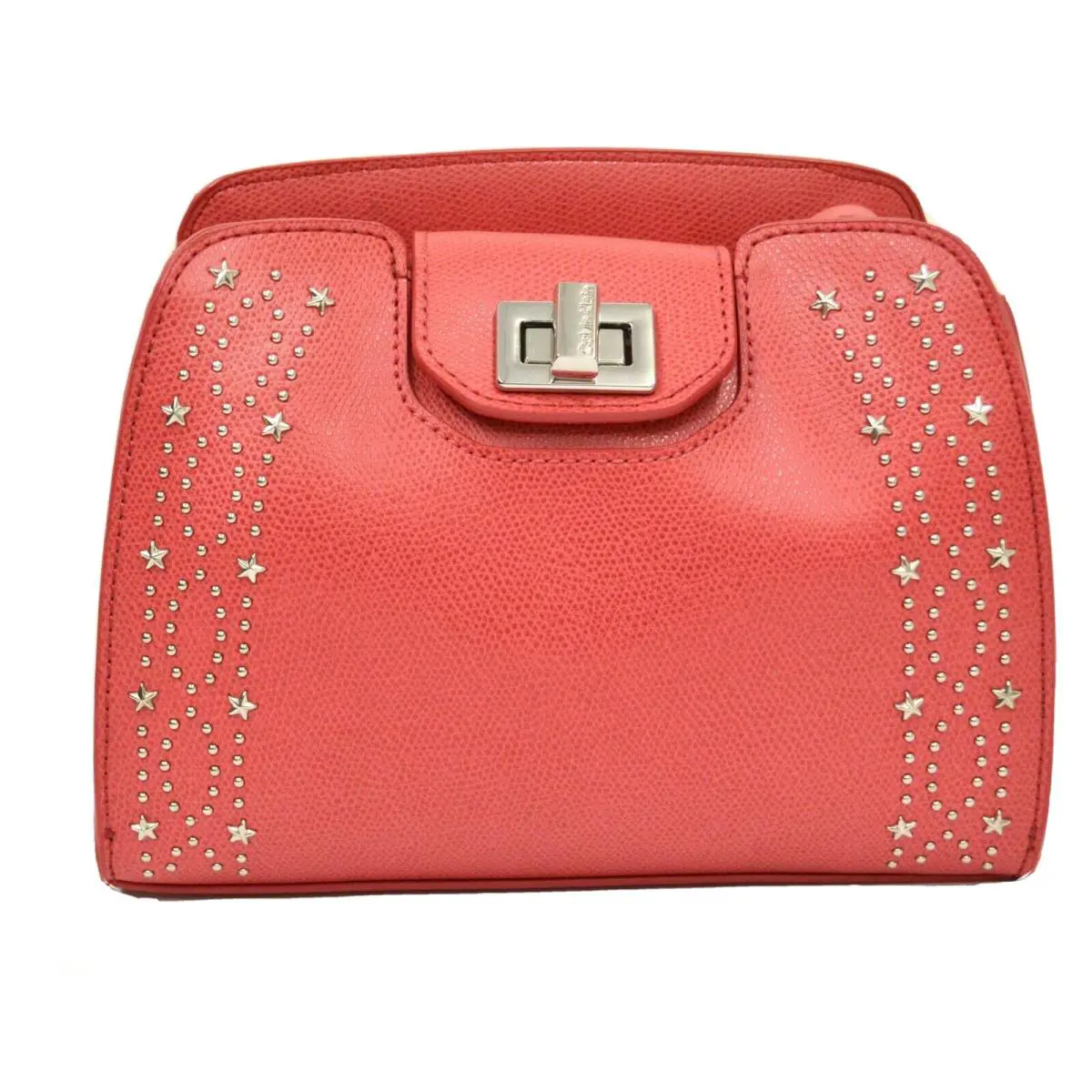 Calvin Klein Clementine Mercury Leather Celestial Stud Embellished Crossbody Bag