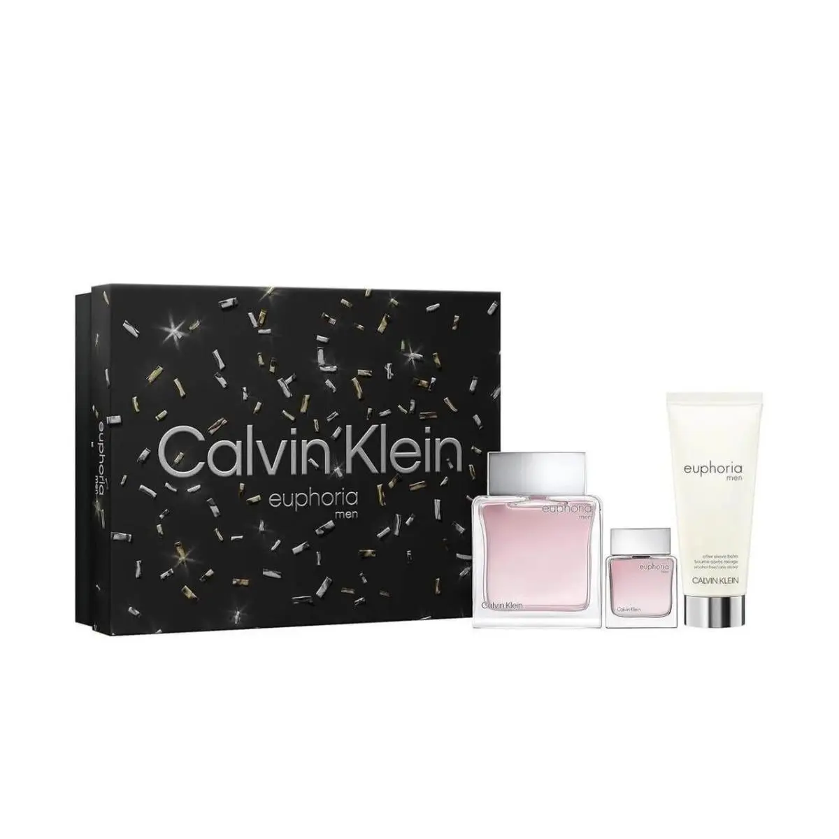 Euphoria by Calvin Klein Men`s 3pc 3.3oz Edt 3.3oz After Shave .5oz Edt Splash
