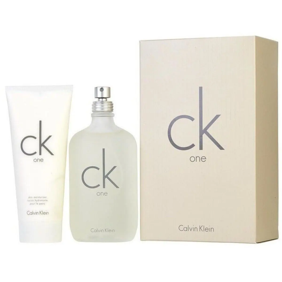 Calvin Klein CK One 2pc Set 6.7oz Edt 6.7oz Skin Moisturizer