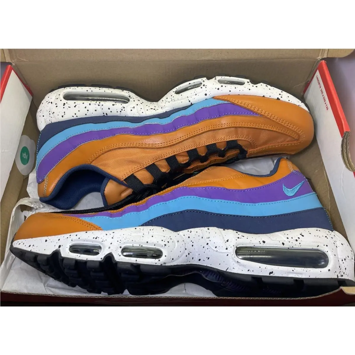 Nike Air Max 95 Monarch Men’s Size 13 Orange Blue Custom 538416-800