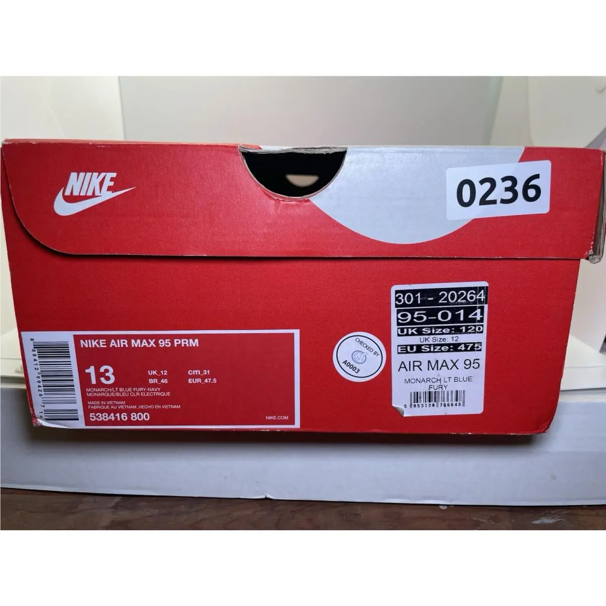 Nike shoes - Nike Air Max 95 - Air Max - 538416-800 - Orange, way: Monarch, Light Blue Fury, Midnight Navy, Hyper Grape (UPC: 0888412994267) 11