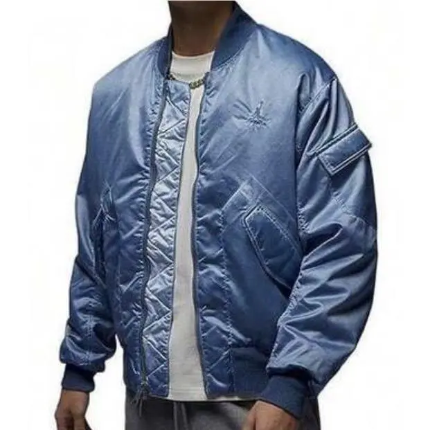 Jordan Essentials Renegade Bomber Jacket Blue FN6543-436 Men`s Size M by Nike