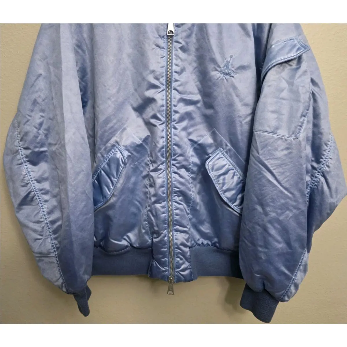 Nike clothing - Nike Air Jordan Essentials Renegade Bomber Jacket - FN6543-436 - Blue (UPC: 196976126292) 1