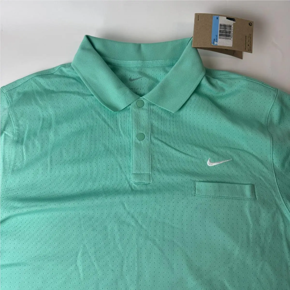 Nike Dri-fit Unscripted Golf Polo Shirt Perforated FB5296-349 Green Mens Size M