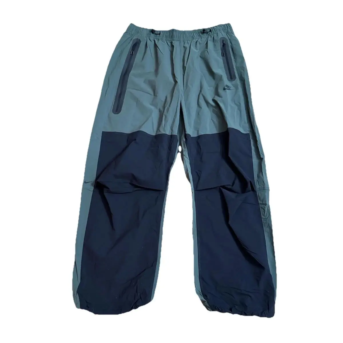 Nike Tech Woven Green/black Oversized Track Pants HM7158-338 Men`s Size XS