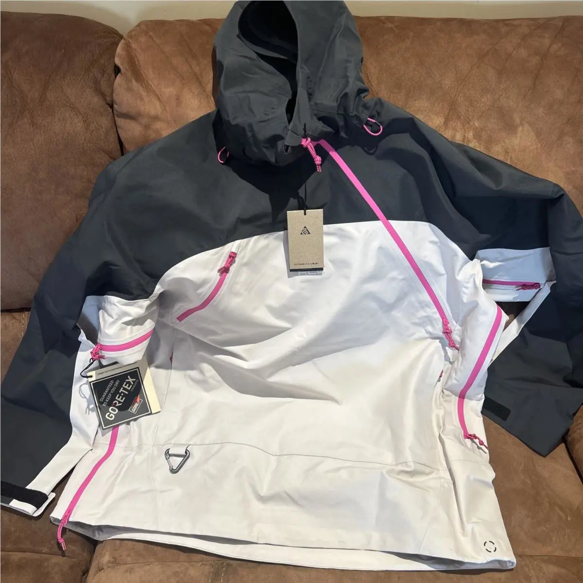 Nike clothing - Nike ACG Chena Vortex Storm-FIT ADV GORE-TEX Jacket - Light Orewood Brown/Anthracite-Summit White (UPC: 197597273884) 0