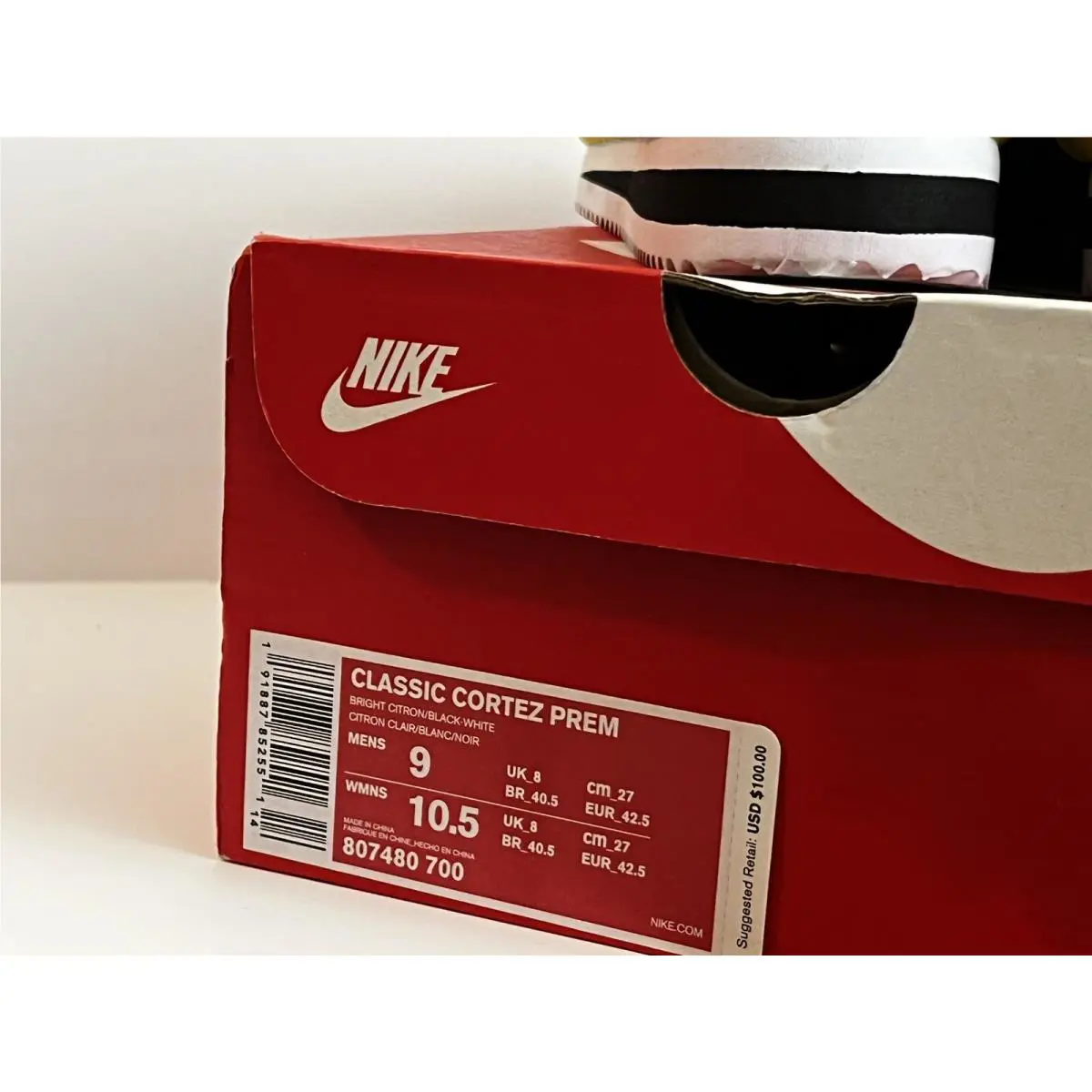 Nike shoes - Nike Cortez - Cortez - 807480-700 - Yellow (UPC: 0191887852551) 4